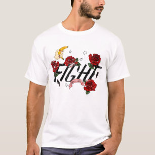 Camiseta com Estampa Floral de Luta Edgy - Rosas V