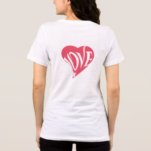 Camiseta com Estampa Love Back – Minimalista e Ele