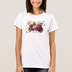Camiseta com Estilo de ARTE ABSTRATA Vermelha e El