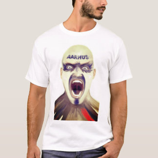 Camiseta com fã de futebol de Aarhus.