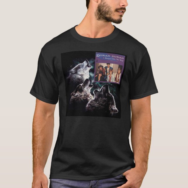 Camiseta com fome como um lobo (Frente)