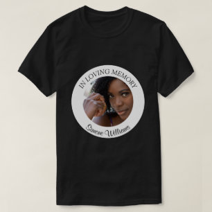 Camiseta com Foto e Nome de Memorial Funeral