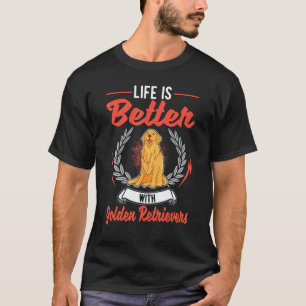 Camiseta com Golden Retrievers