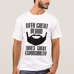Camiseta com grande barba vem o grande tshirt da