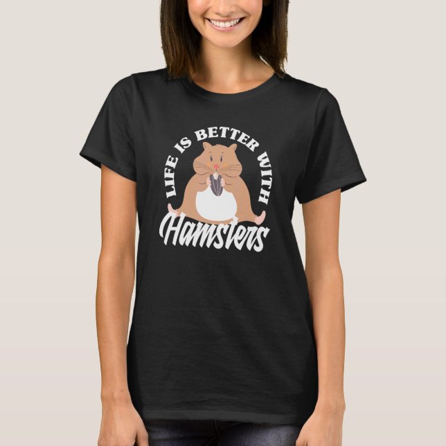 Camiseta Com Hamster Hamster (Frente)