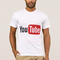 Camiseta com ícone do YouTube