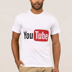 Camiseta com ícone do YouTube