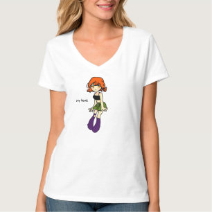 camiseta com ilustração de personagem de anime fof