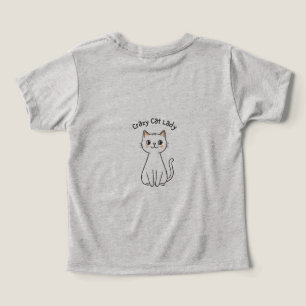 Camiseta com Ilustração Fofa da Dona das Gatas Mal