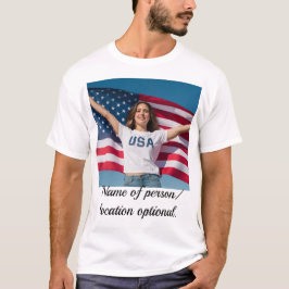 Camiseta com imagem editável e arte personalizada