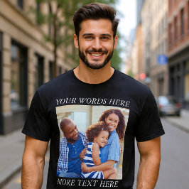 Camiseta com Imagem Personalizada e Texto Editável