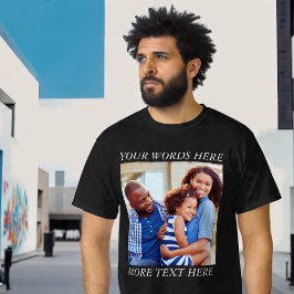 Camiseta com Imagem Personalizada e Texto Editável
