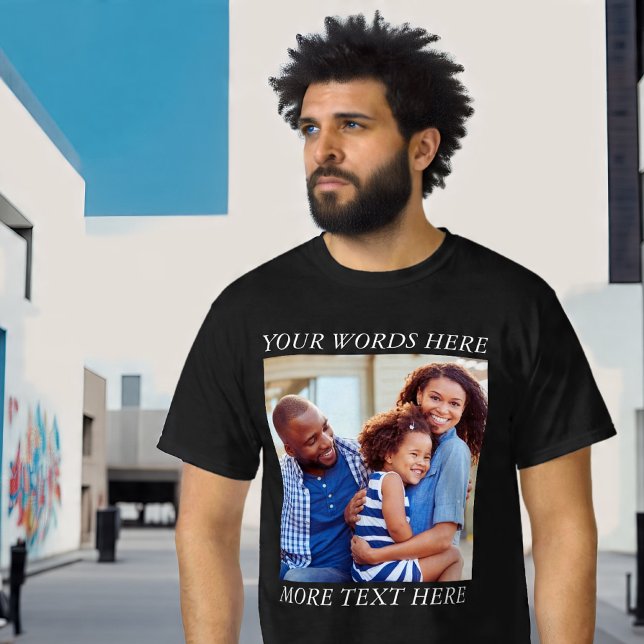 Camiseta com Imagem Personalizada e Texto Editável (Criador carregado)