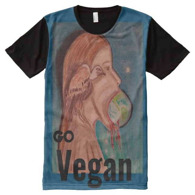 Camiseta Com Impressão Frontal Completa Consumindo o Mundo (Frente)