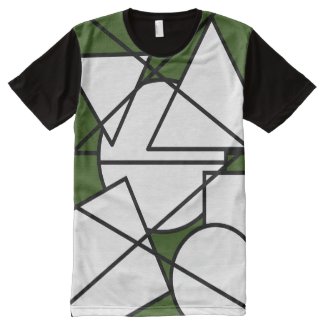 Camiseta com impressão geométrica