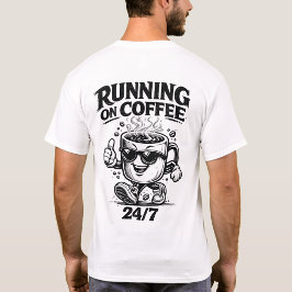Camiseta com Impressão nas Costas Amante de Café 2
