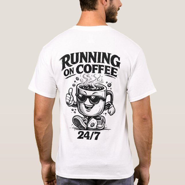 Camiseta com Impressão nas Costas Amante de Café 2 (Criador carregado)
