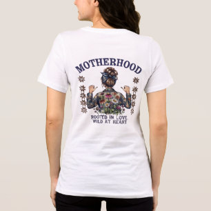 Camiseta com Impressão nas Costas – Gráfico Floral