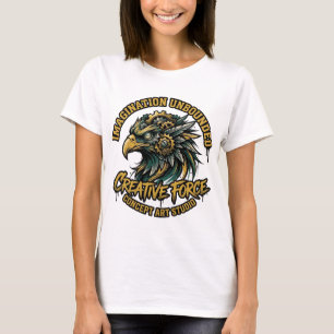 Camiseta com Insígnia da Águia Americana Majestosa