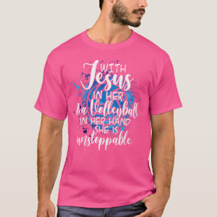 Camiseta Com Jesus Em Seu Coração Voleibol Cristão