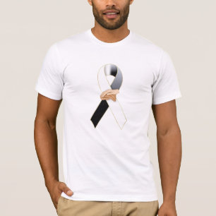 Camiseta com Laço de Conscientização Anti-Racismo