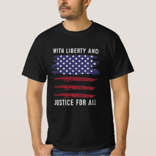 Camiseta Com Liberdade E Justiça Para Todos