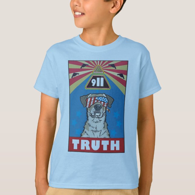 Camiseta "Com Liberdade e Justiça para Todos" Crianças T-Sh (Frente)