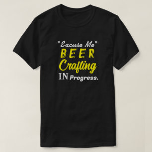 Camiseta "Com licença" Cerveja Artesanal em Andamento Y