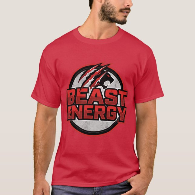 Camiseta com Logo da Beast Energy Gym (Frente)