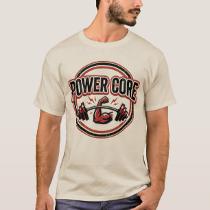 Camiseta com Logo da Power Core Gym