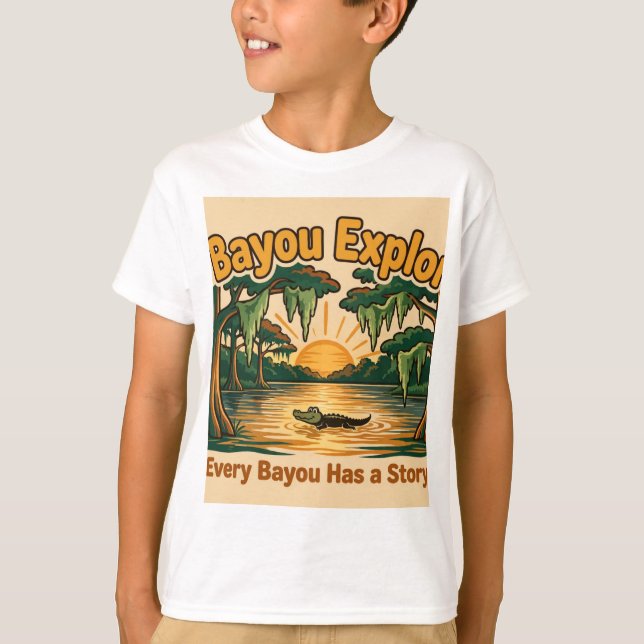 Camiseta com Logo dos Lil' Bayou Explorers (Frente)