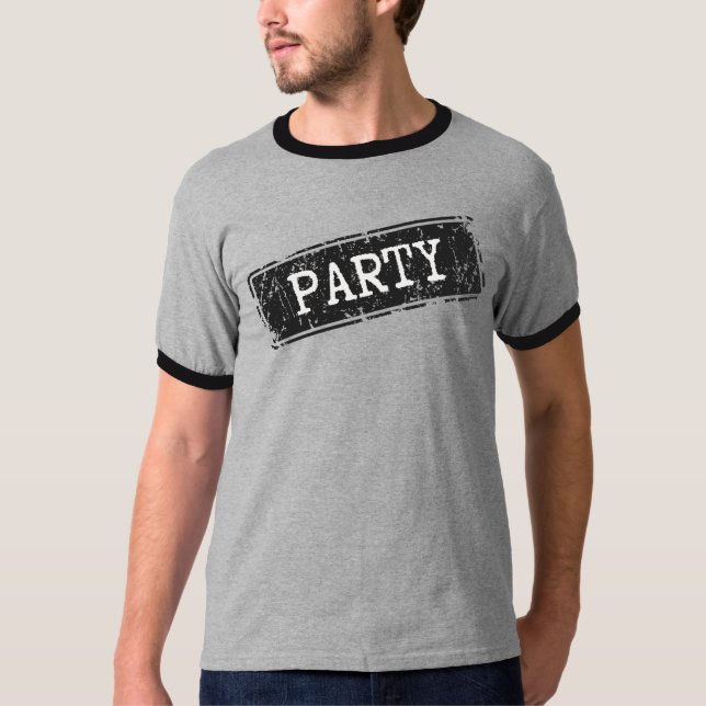 Camiseta com logotipo da festa para participantes  (Frente)