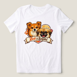 Camiseta com Logotipo da Zoë & Sophi Cachorro