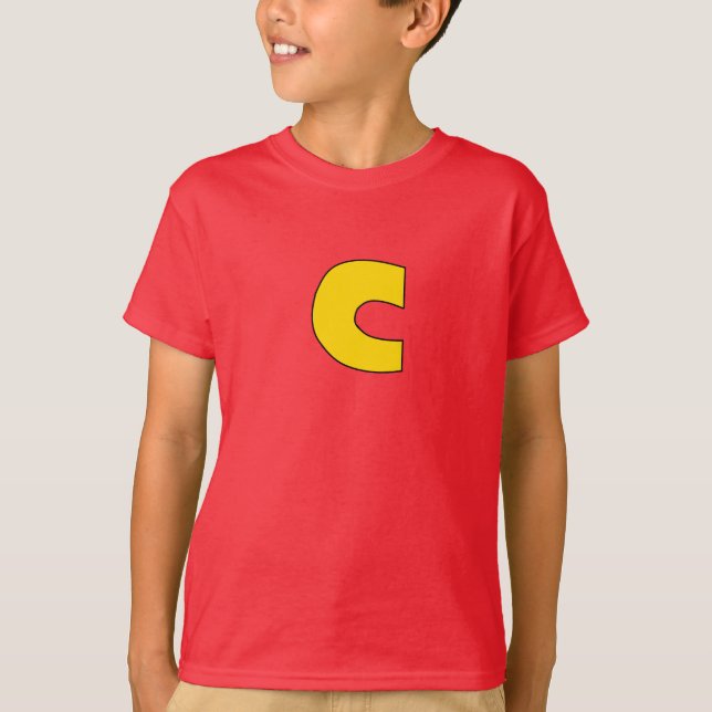 Camiseta com logotipo do Gato Cosmo Kids (Frente)