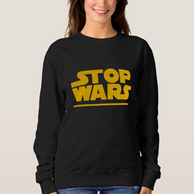 Camiseta com Logotipo Paródia Stop Wars (Frente)