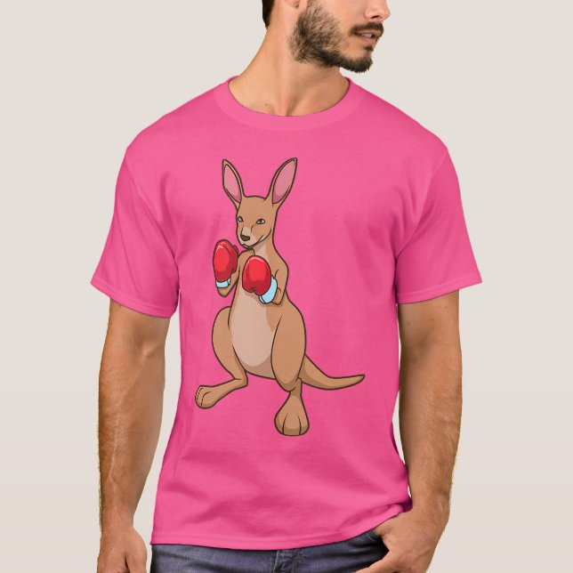 Camiseta Com Luvas Em Boxing Em Cartoon De Anel Em Boxinho (Frente)