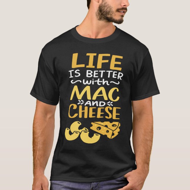Camiseta Com Mac E Queijo Macaroni (Frente)