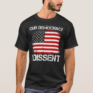 Camiseta Com Medo Da Nossa Democracia, Discordo Da Imunidad