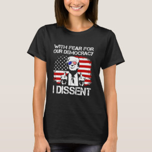 Camiseta Com Medo Da Nossa Democracia, Discordo De Imuni En