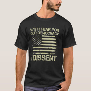 Camiseta Com Medo Pela Nossa Democracia, Discordo Do Imã Da