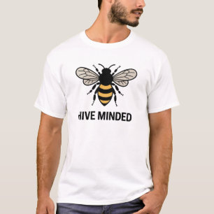 Camiseta Com Mentalidade de Colmeia - Abelhas