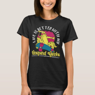 Camiseta Com Meu Leopardo Gecko Reptile Lizard 1