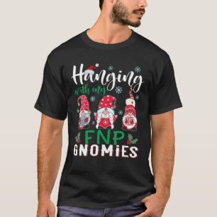 Camiseta Com Minha Enfermeira FNP Gnomies Engraçado Noel H