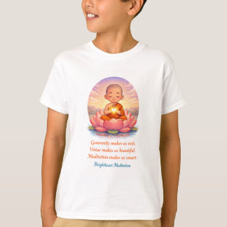 Camiseta com monge criança