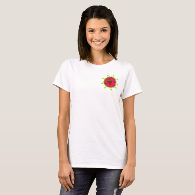 Camiseta com Morangos Torcidos (Frente Completa)