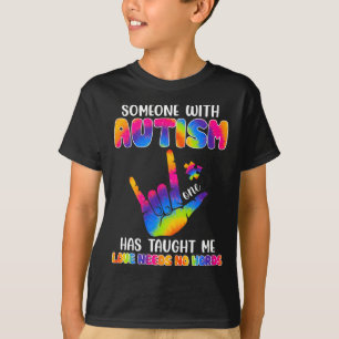 Camiseta Com O Autismo Me Ensinou A Conhecer O Autismo Mon