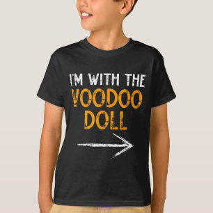 Camiseta com o casal de bonecas voodoo de Halloween