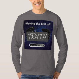 Camiseta Com o Cinturão da Verdade - Cinzas de Med de Longa