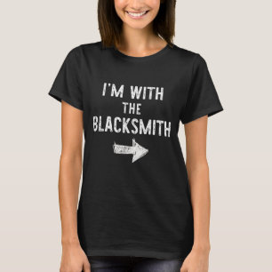 Camiseta com O Ferreiro Fantasia de Casal Engraçada de Hall