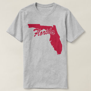 Camiseta com o formato do Estado da Flórida